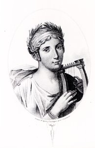 Ritratto di Saffo da J.F. Cazenave